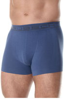 Bokserki męskie bawełniane classic Brubeck Comfort Cotton BX00501A niebieski - M