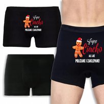 BOKSERKI MĘSKIE Czarne Prezent Mikołajki CIACHO POLIZANE ZAKLEPANE Wz XXL Inna marka