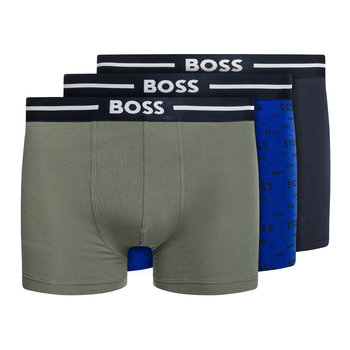 Bokserki męskie Hugo Boss Trunk Bold Design 3 pary niebieskie/czarne/zielone 50490027-466 S - Hugo Boss