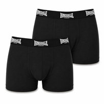 Bokserki męskie Lonsdale Trunk 2-pak czarne bawełna LYCRA, Rozmiar 3XL Lonsdale