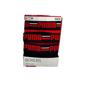 Bokserki męskie Puma BASIC BRAND ELASTIC 3-PACK czerwone 93545708-S - Inna marka