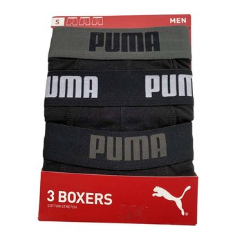 Bokserki męskie Puma PUMA BASIC BOXER 3P black wielokolorowe 90757101-S - Inna marka