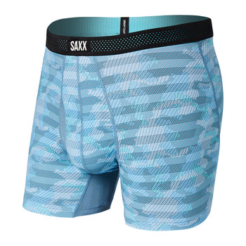 Bokserki Męskie Saxx Hot Shot Boxer Brief Fly Marine Ice Shelf Camo-L - SAXX