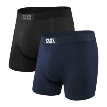 Bokserki Męskie SAXX ULTRA BOXER BRIEF FLY 2PK BLACK/NAVY - L