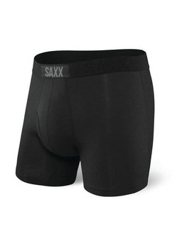 Bokserki męskie SAXX Ultra Boxer Brief Fly Black/Black - M
