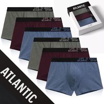 BOKSERKI MĘSKIE SPORTOWE BAWEŁNIANE ZESTAW 6 SZTUK ATLANTIC *L Atlantic