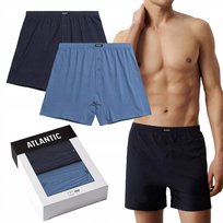 BOKSERKI MĘSKIE SZORTY LUŹNE ATLANTIC 2MBX073/GRA/NIE 2PAK *M* Atlantic