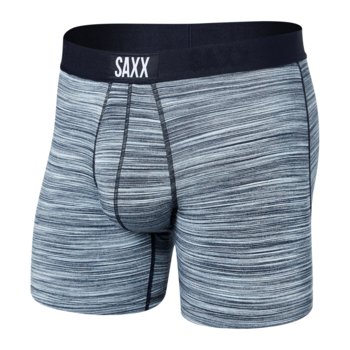 Bokserki Męskie Szybkoschnące Saxx Vibe Boxer Brief Melanż - Niebieskie-L - SAXX
