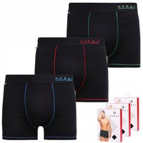 BOKSERKI MĘSKIE ZESTAW 3 SZT KLASYCZNE MORAJ MAJTKI DOPASOWANE WYGODNE XXL