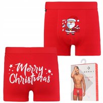 Bokserki Świąteczne Męskie Majtki Prezent Na Święta W Mikołaje Moraj Xl