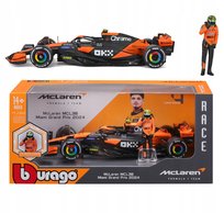 BOLID F1 McLaren MCL38 FIGURKA LANDO NORRIS 1:24 MODEL BBURAGO 18-28040