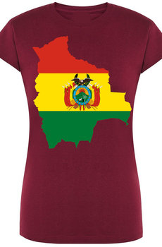 Boliwia Damski T-shirt Modny Nadruk Rozm.XL - Inna marka