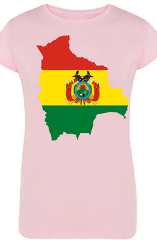 Boliwia Flaga Damski T-Shirt Modny Rozm.M - Inna marka