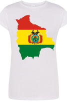 Boliwia Flaga Damski T-Shirt Modny Rozm.XL