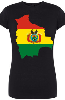 Boliwia Flaga Damski T-Shirt Modny Rozm.XL - Inna marka