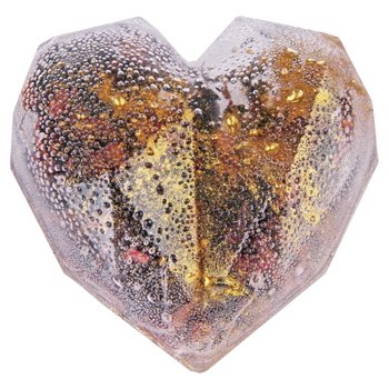Bomba herbaciana serce transparentne ze złotem - Inna marka