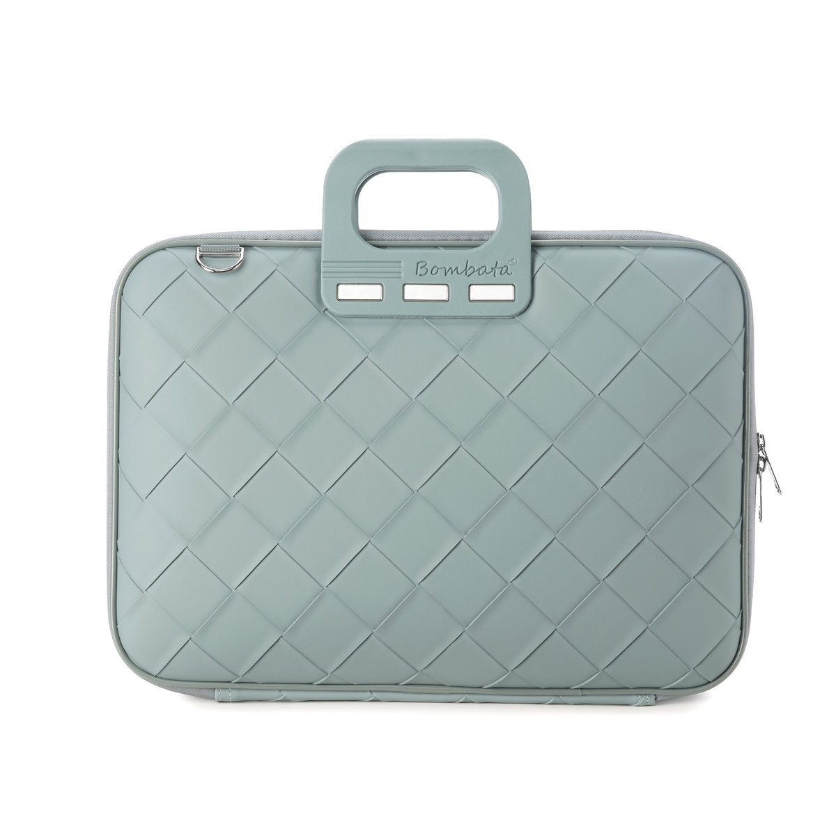 Torba BOMBATA Intrecciato 15,6/16 Light Blue / Dust
