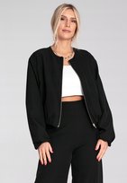 Bomberka Damska Elegancka - Czarna Bomberka Damska M1198 R. S/M FIGL