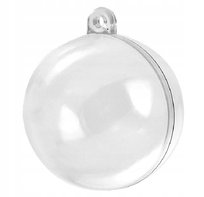 Bombka Akrylowa 8 cm - Kula Plastikowa Decoupag