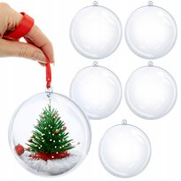 BOMBKI CHOINKOWE NIETŁUKĄCE 10 cm BOMBKA PLASTIKOWA DIY OZDOBY ŚWIĄTECZNE