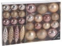 Bombki Na Choinkę Zestaw 31 Elementów W Odcieniach Złota Różu Srebra-Zdjęcie-0