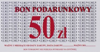 BON PODARUNKOWY KEMER O WARTOŚCI 50zł - 50 - KEMER