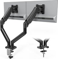 BONTEC Regulowany Uchwyt na Dwa Monitory 13-32 cale Czarny Bontec