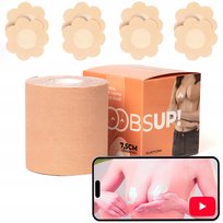 Boobsup Taśma Unosząca Modelująca Biust 7,5 Taping Tape Do Biustu Piersi BoobsUp