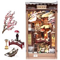 Book Nook Kyoto Snow Whisper CuteBee DIY puzzle 3D z LED