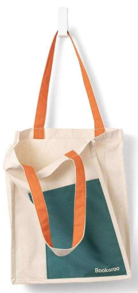 Bookaroo Torba bawełniana Teal&Orange - Inna marka | Moda Sklep EMPIK.COM