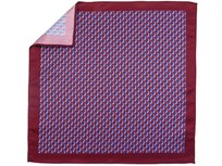Bordowa poszetka w krople  E188 Modini