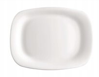 bormioli parma PÓŁMISEK talerz duży biały owalny na jedzenie przekąski ser