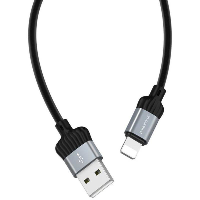 Zdjęcia - Kabel Borofone Diginity -  połączeniowy USB do Lightning 1m  (czarny)