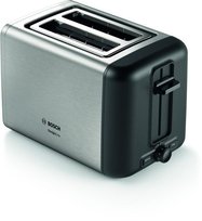 Bosch Toster DesignLine TAT5P420 Moc 970 W, Ilość szczelin 2, Materiał obudowy Stal szlachetna, Stal szlachetna. Bosch