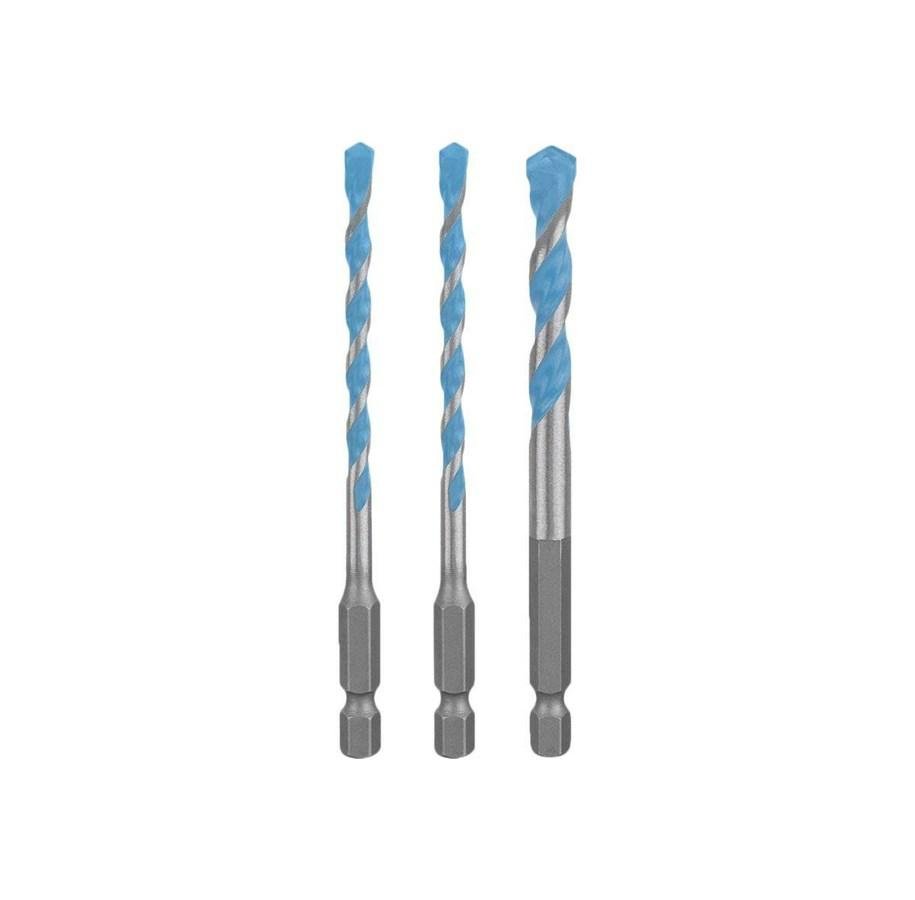 Bosch 3x Zestaw wierteł EXPERT HEX-9 Multi Construction (do Beton, Miękkie płytki, Ø 5-8 mm, Professional Akcesoria Wiertarki/wkrętarki udarowe, Wiertarki/Wkrętarki)