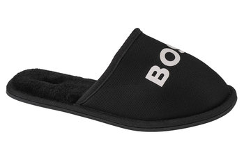 BOSS Logo Slippers J29312-09B, dla chłopca, kapcie, Czarne - Hugo Boss