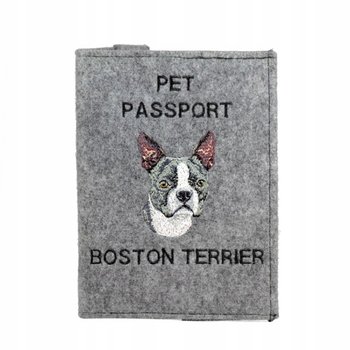 Boston Terrier Haftowany pokrowiec na paszport - Inna marka