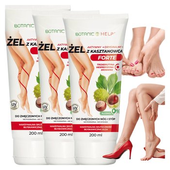 Botanic Help, 3 x Żel z kasztanowca i arniki, na ciężkość i pękające naczynka, 3 x 200 ml - Botanic Help