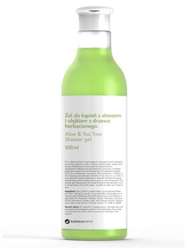 Botanicapharma, Aloe & Tea Tree, żel do kąpieli z aloesem i olejkiem z drzewa herbacianego, 500 ml - Botanicapharma