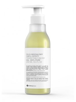 Botanicapharma, olej migdałowy 100% czysty do twarzy ciała i włosów pompka, 250ml - Botanicapharma