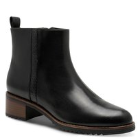 Botki damskie czarne Marco Tozzi 25381 jesienne ocieplane skórzane-40