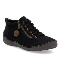 Botki damskie czarne Rieker 52514-00 trzewiki ocieplane jesienne -40