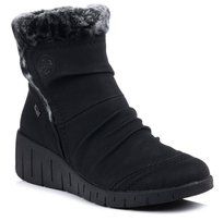 Botki damskie Rieker Y1361 zimowe czarne ocieplane-36