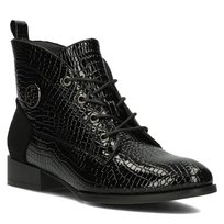 Botki damskie sztyblety jesienne ocieplane czarne Filippo DBT4824/24-36