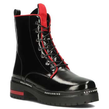 Botki workery damskie ocieplane skórzane czarne  FILIPPO DBT3108/24-40 - FILIPPO