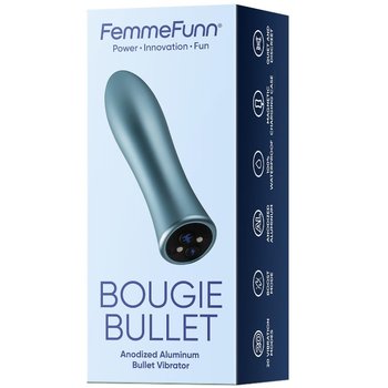 Bougie Bullet, Wibrator typu "bullet", błękitny - FemmeFunn