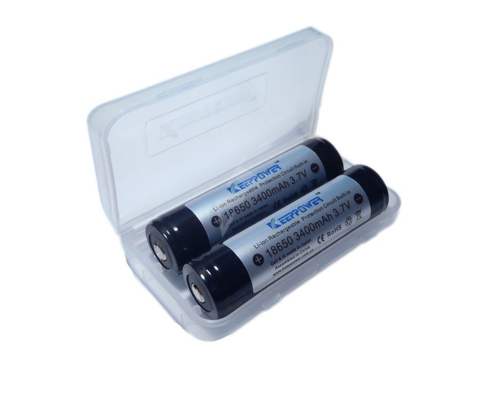 Zdjęcia - Bateria / akumulator Keeppower Box pojemnik  na 2 ogniwa 18650  (przezroczysty)