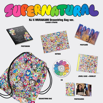 Box: Supernatural NJ X MURAKAMI (Drawstring Bag ver.) - NewJeans
