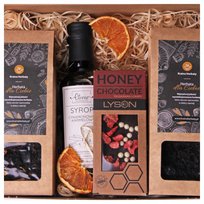 BOX ZESTAW PREZENTOWY Prezent Herbata Syrop Czekolada Aromatyczny Upominek Kraina Herbaty