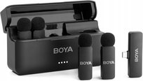 BOYA BY-V4U BEZPRZOWODOWY MIKROFON KRAWATOWY ZESTAW 4 SZTUK USB-C